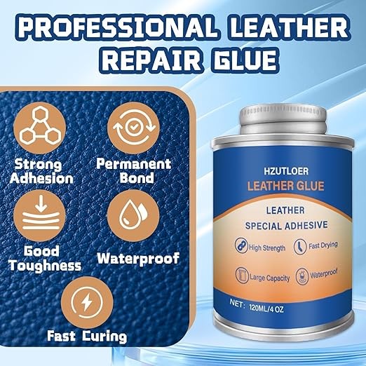 Adhesive,120ML Repair Glue Cement,Super Glue with Brush for Purses,Sofas,Furnitu