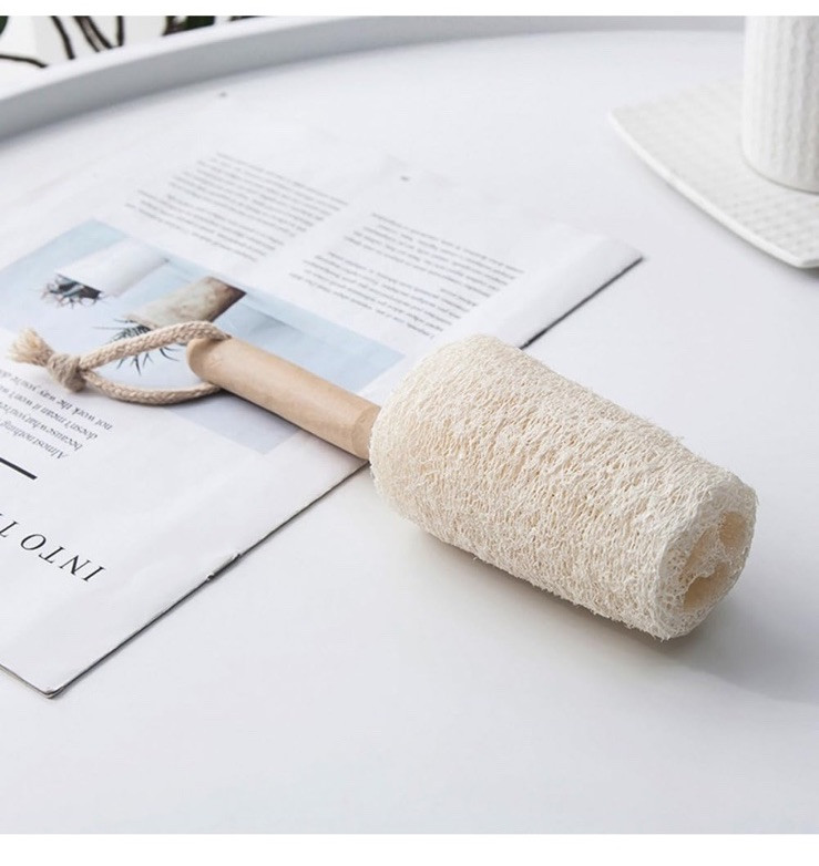2 Pcs Rack Loofah Cup Brush Kitchen Cleaning Utensil Brushes
