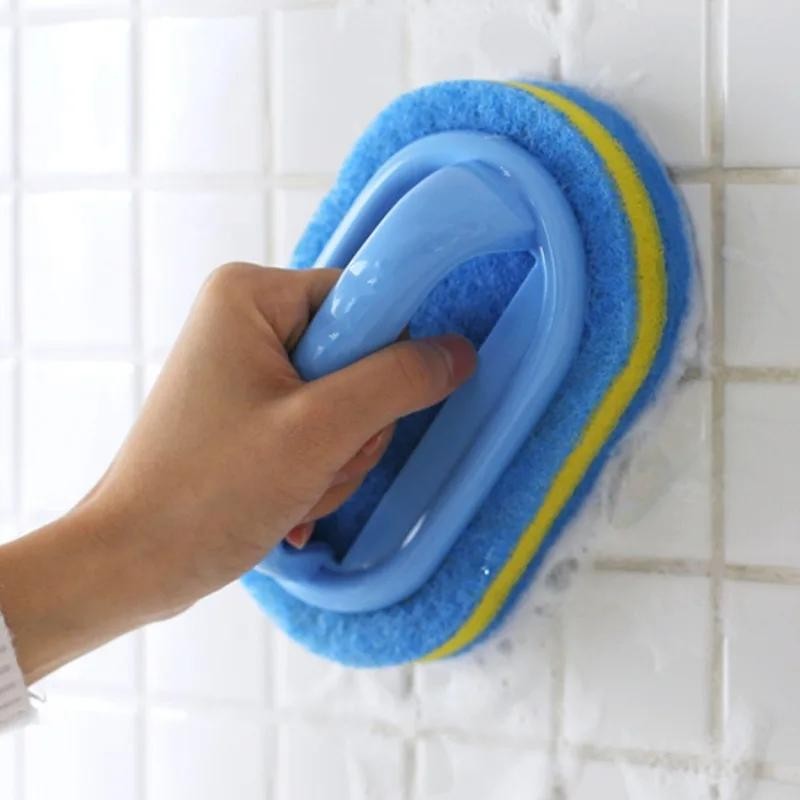 Household Cleaning Brush with Handle Dish Soap Bathroom Tools Accessories Home #