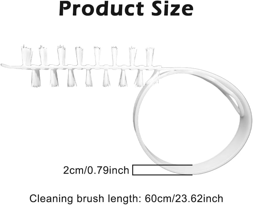 2pcs Washing Machine Cleaning Brushs, Flexible Bendable Slot Cleaning Brush 60cm