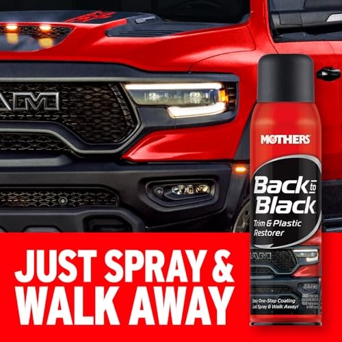 Mothers Back-to-Black Trim & Plastic Restorer Aerosol 10 oz – Car Exterior Care