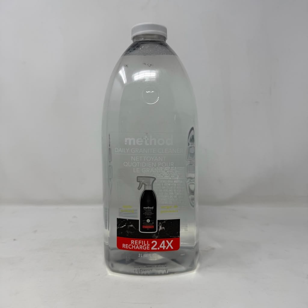 2 Pack – Method Daily Granite Cleaner Refill, Apple Orchard, 2 L ( 68 Fl Oz )