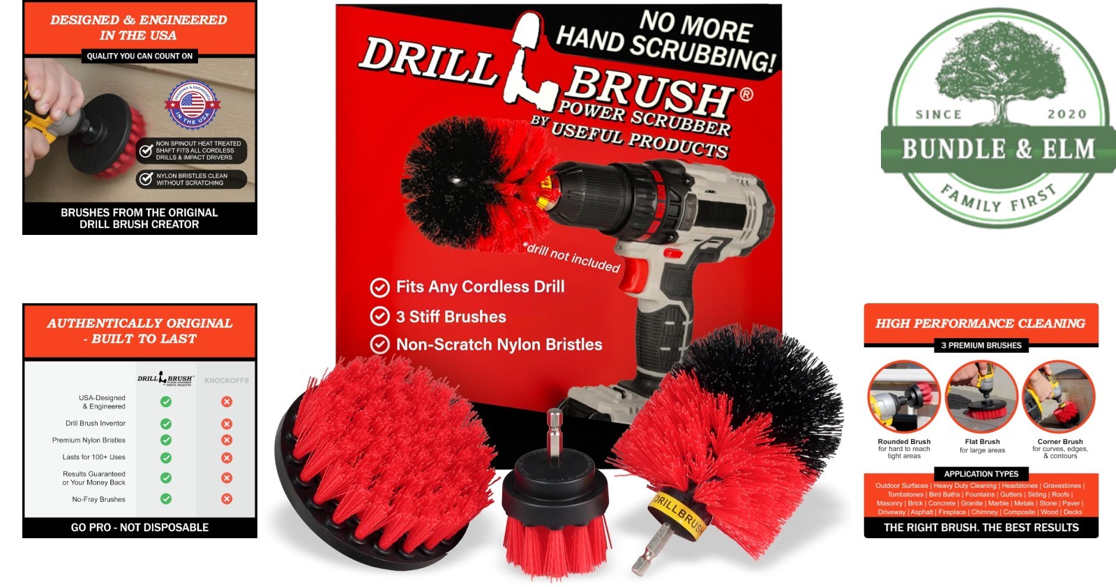 Cordless Power Scrubber Kit for Siding, Driveways, and Fireplace Cleaning Needs