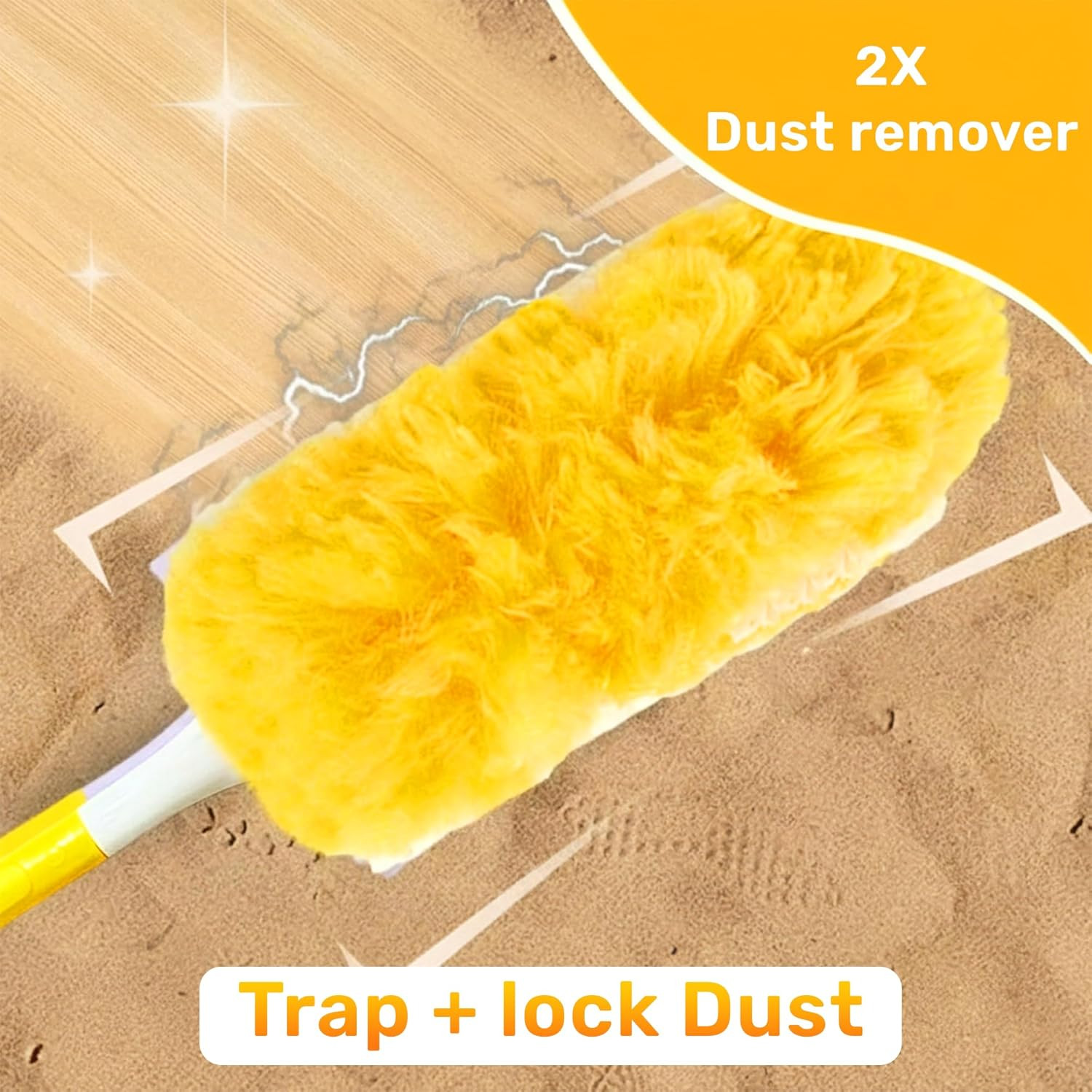 Heavy Duty Duster Refills 30 Pack, 360° Multi Surface Feather Dusters Kit with E
