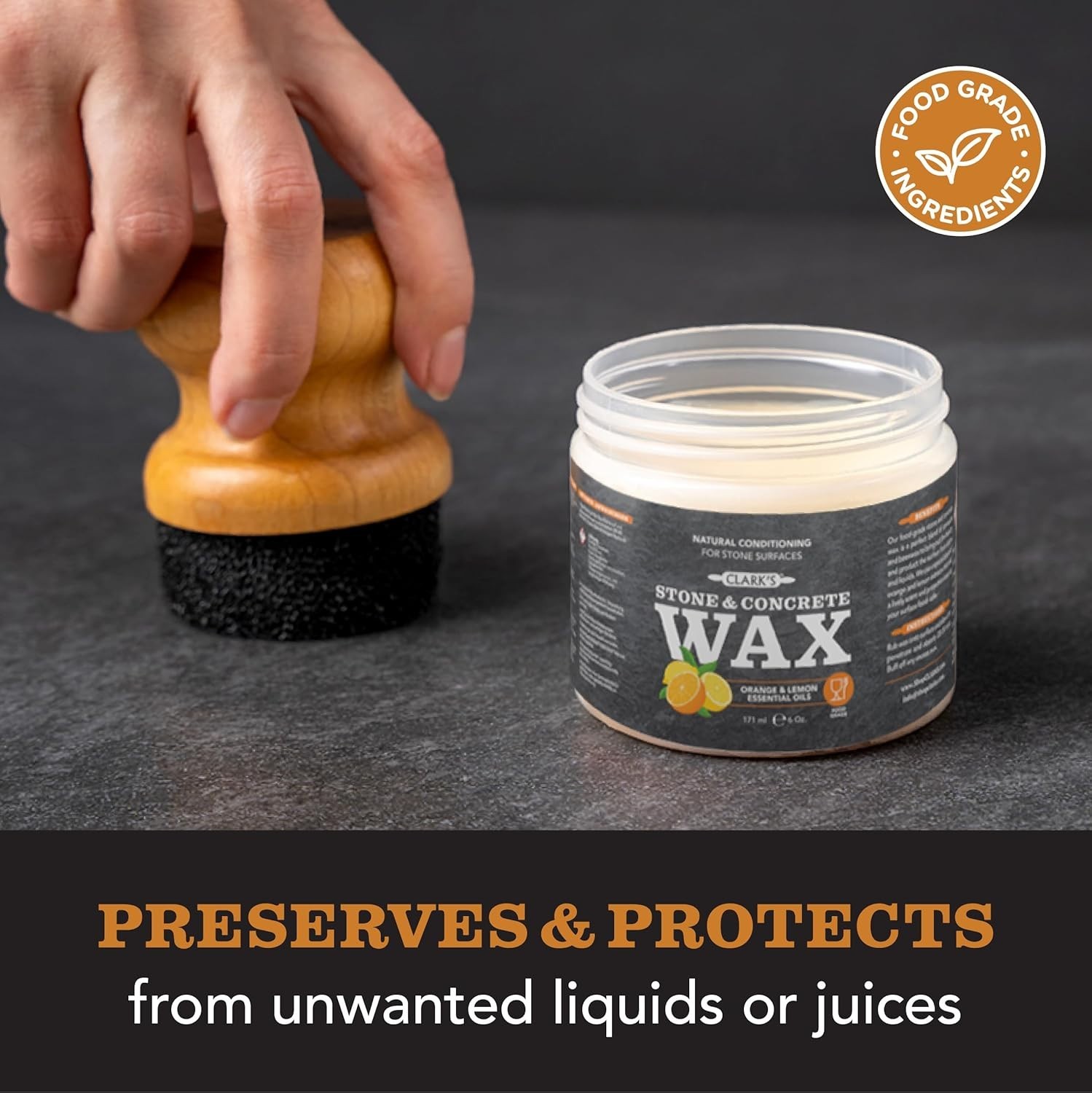 Natural Stone Cleaner Wax Kit Soapstone Slate