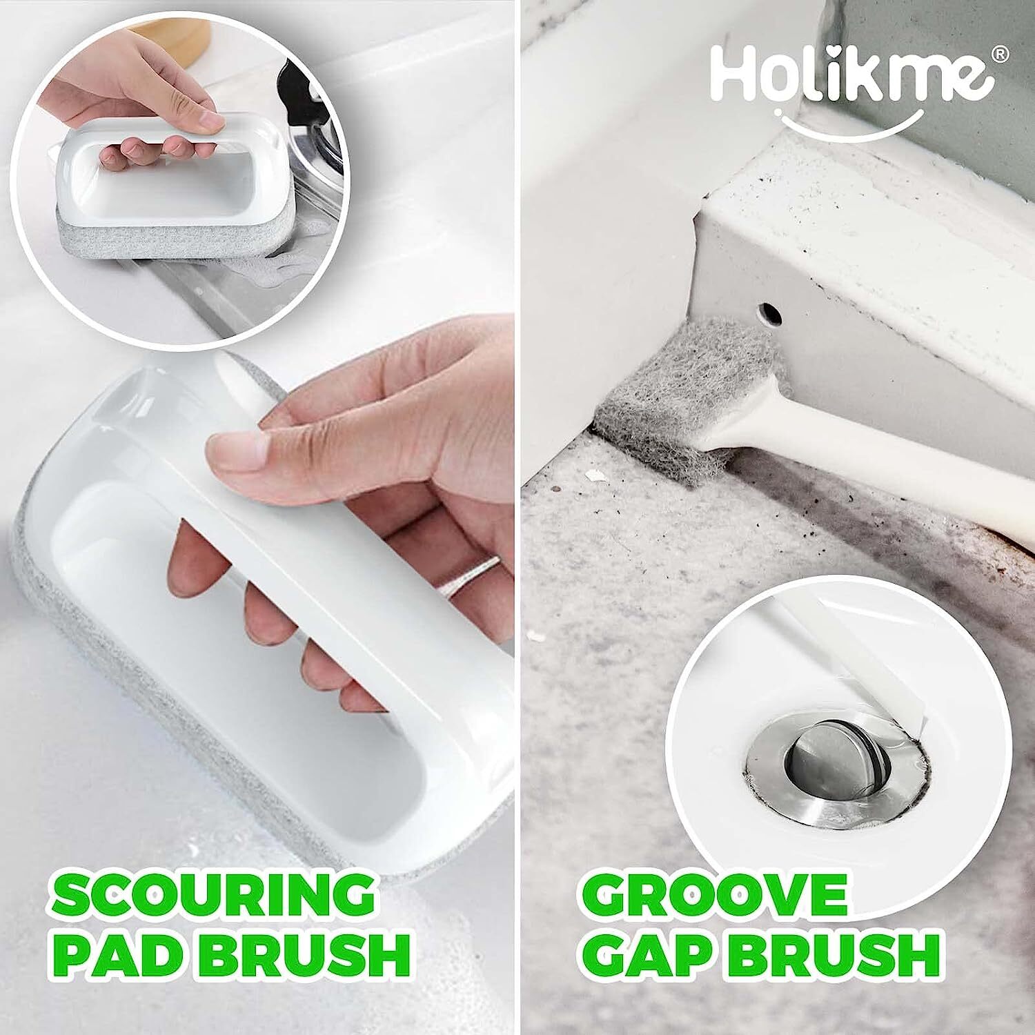 7 Pack Kitchen Cleaning Brush Set Dish Brush for Cleaning, Kitchen Scrub Brush