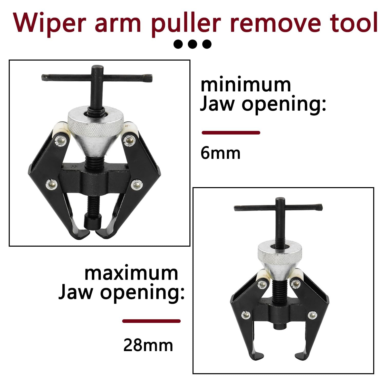 Wiper Arm Puller Battery Terminal Remover HeavyDuty Carbon Steel 628mm for Aut