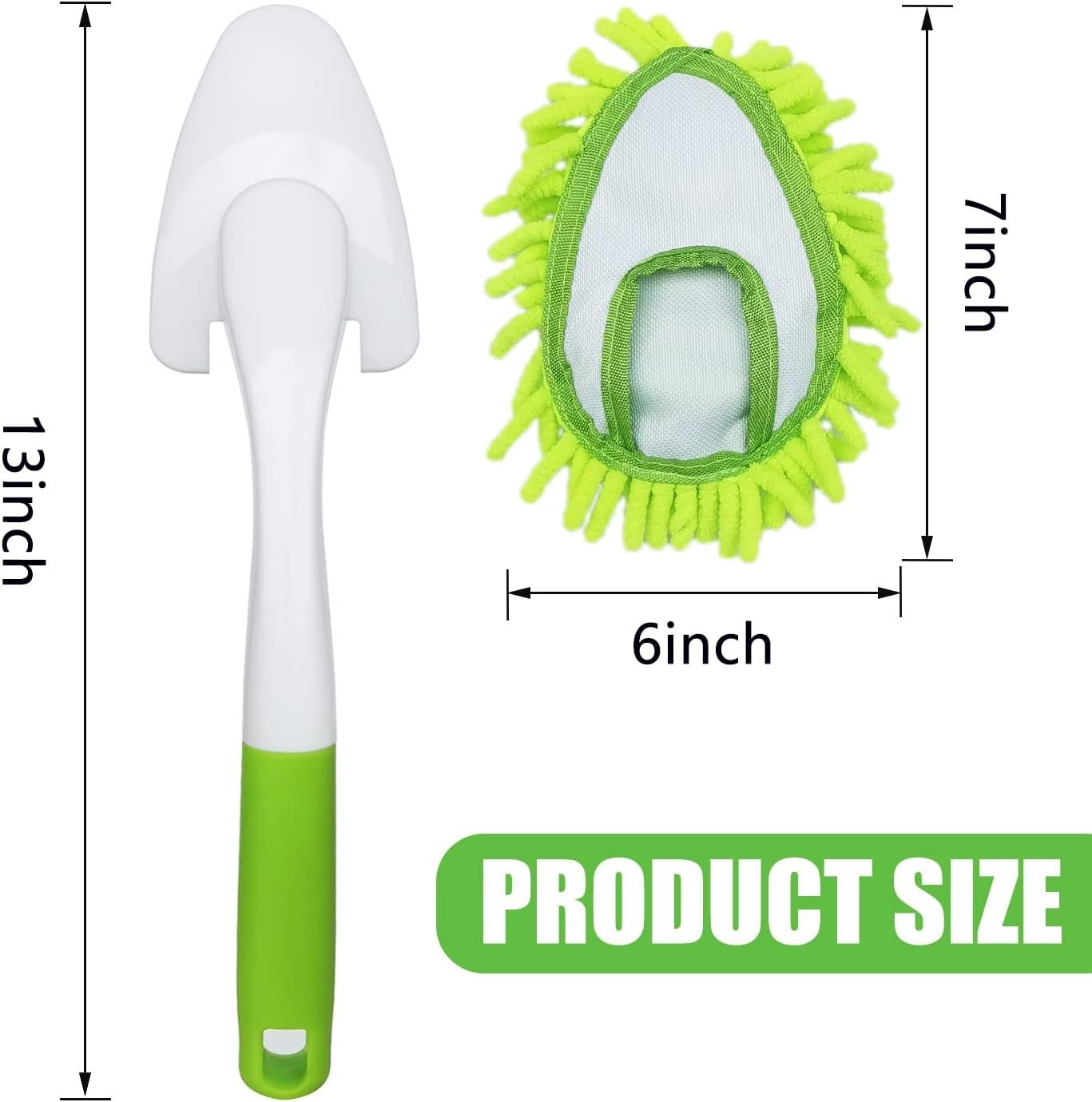 4 Pcs Microfiber Duster for Household Cleaning,Hand Washable Dusters,Replaceable