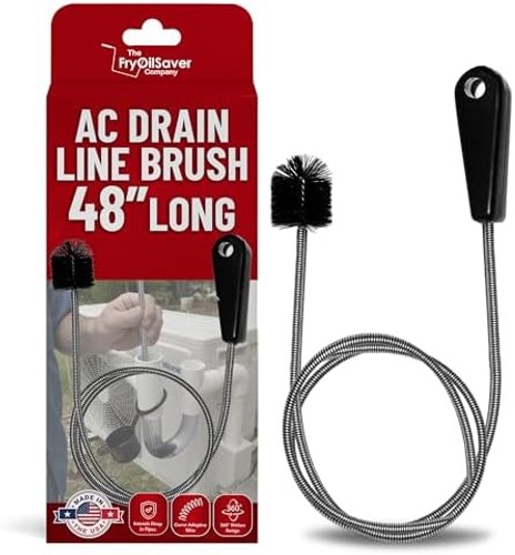48″ Flexible Tube Brush – Long Pipe Snake for Sink – AC Condensate Line Clean…