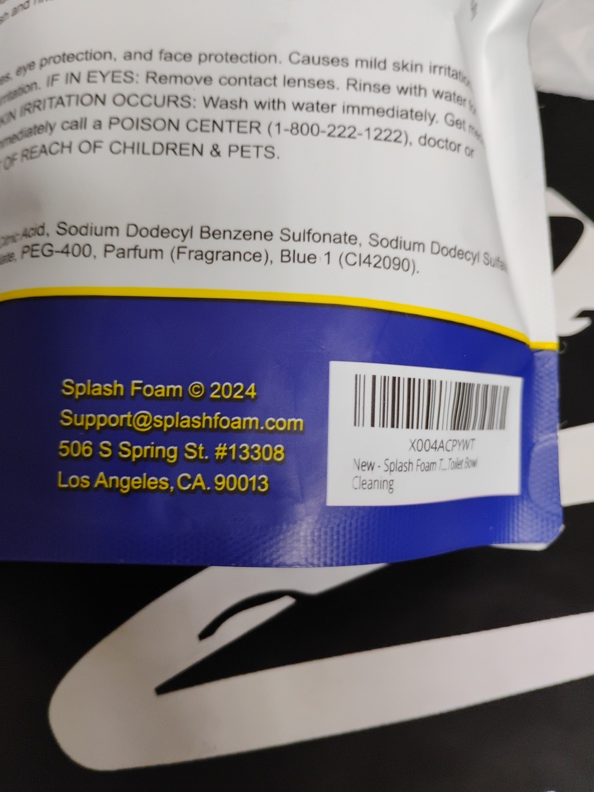 Splash 4 PACK Foaming Advanced Cleaner 350g 12.35oz Toilet Bowl Cleaning Powder