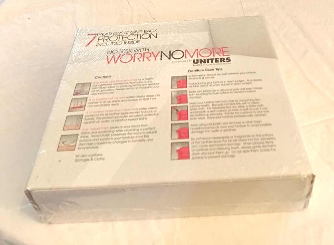 Worry No More – Wood, Leather, Fabric Furniture Protection Kit by Uniters NEW