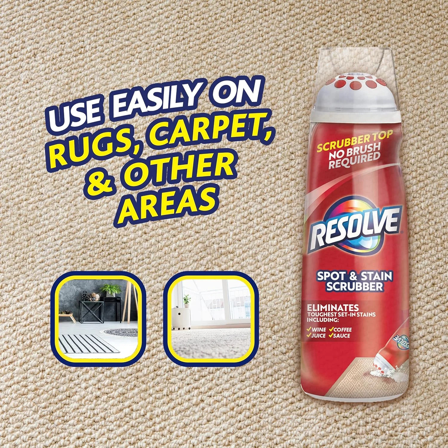 Resolve Carpet Spot and Stain Scrubber, 6.7 Fl Oz (Pack Of 4)