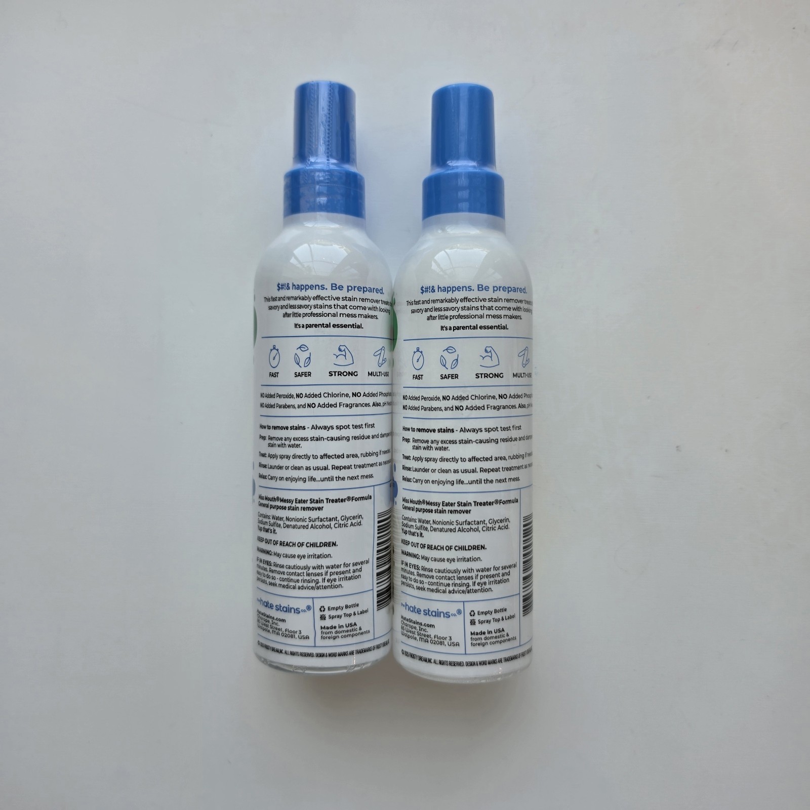 Miss Mouth’s – Messy Eater Stain Treater Spray – 4 fl oz – 2 Pack
