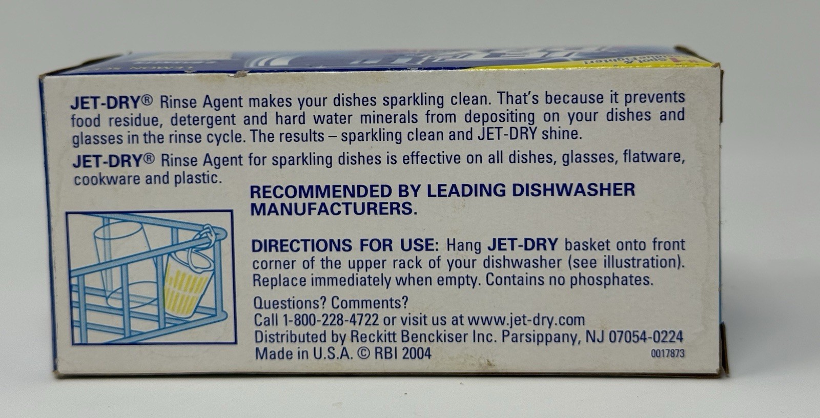 Jet Dry Rinse Agent Shine Boost Lemon Scent Dishwasher 2004 – ONLY ONE BASKET