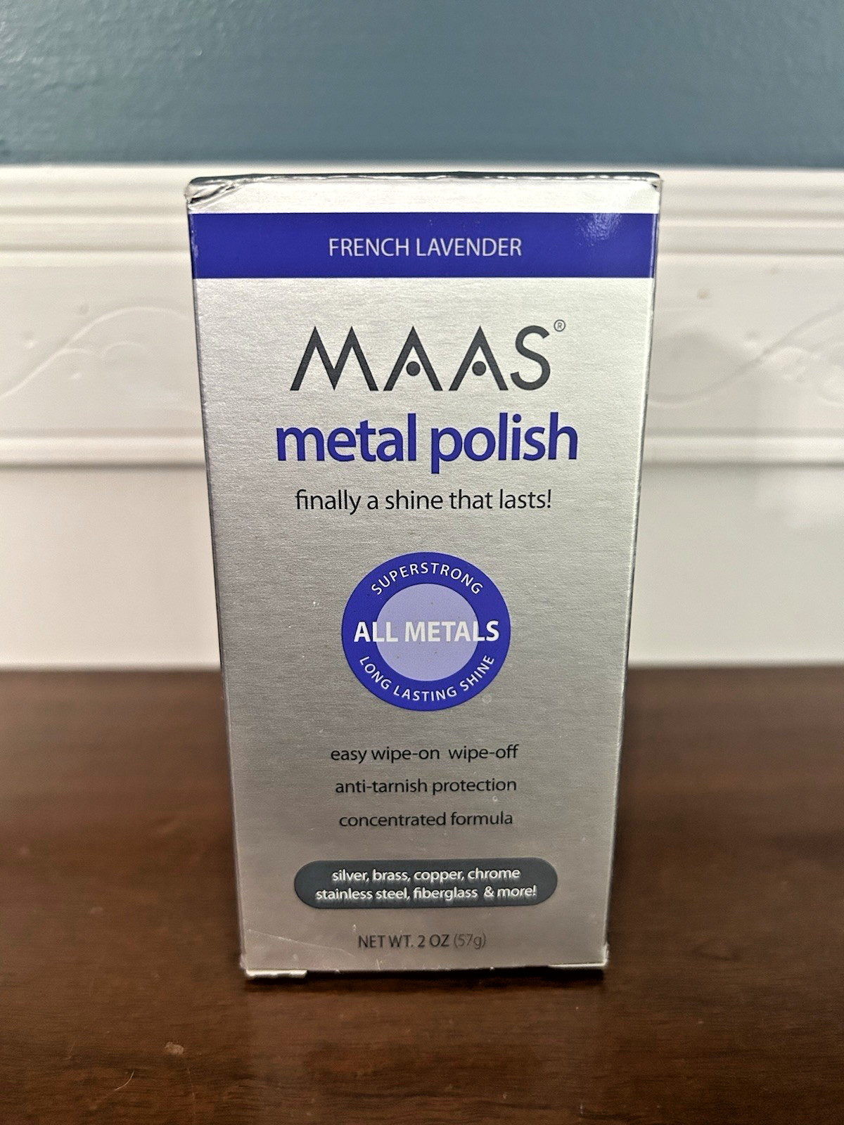 Maas Metal Polish 2 oz Tube French Lavender All Metals Multi-Surface – 90%