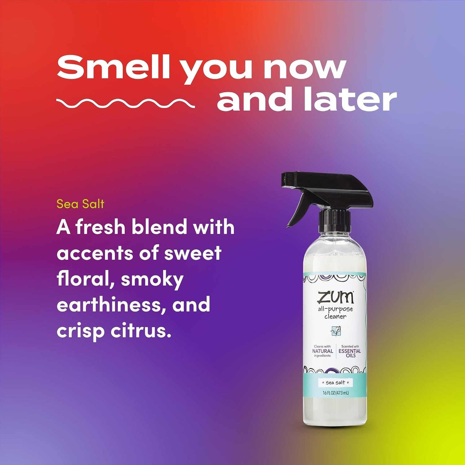 Indigo Wild Zum All-Purpose Cleaner – Natural Multipurpose Cleaner Made with Ess