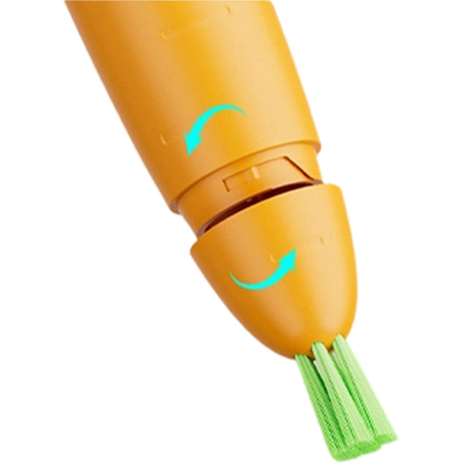 Carrot-Shaped Blind Cleaner Detachable with Microfiber Sleeve for Window AC Vent