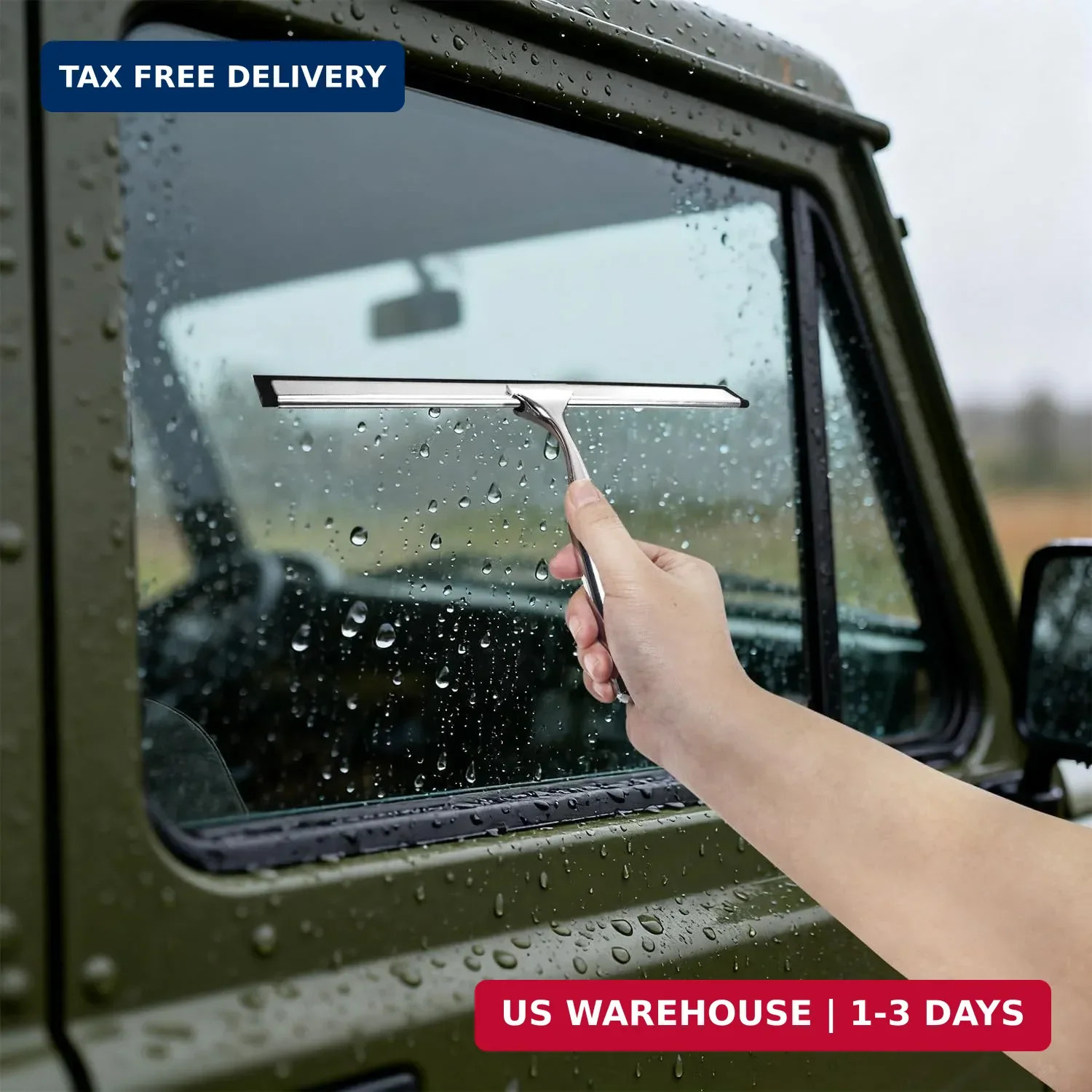 Squeegee for Shower Glass, 10-Inch Shower Squeegee for Glass Doors, All-Purpose