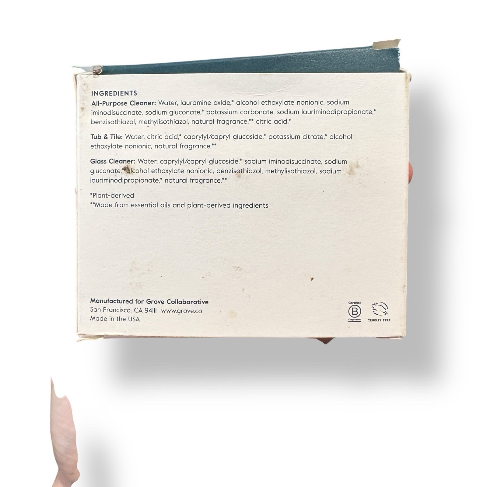 Grove Co. Essential Cleaners Set Concentrates Orange & Rosemary