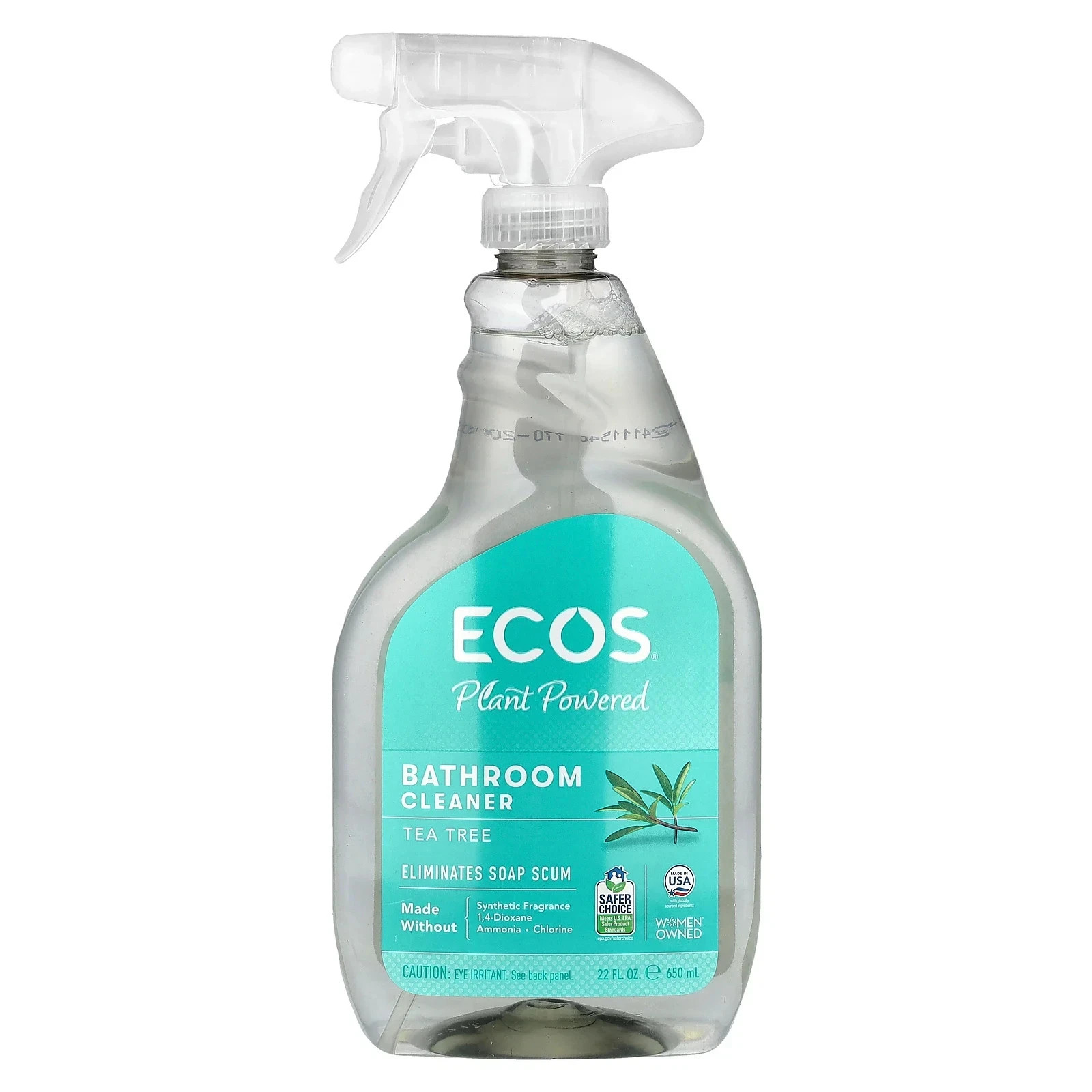 ECOS Bathroom Cleaner Tea Tree 22 fl.oz / 650 ml Each (Pack of 6)