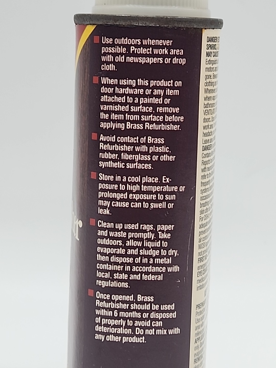 Vtg Gillespie Brass Restorer 90 to 100% Full USA BR86.1 Household Cleaner
