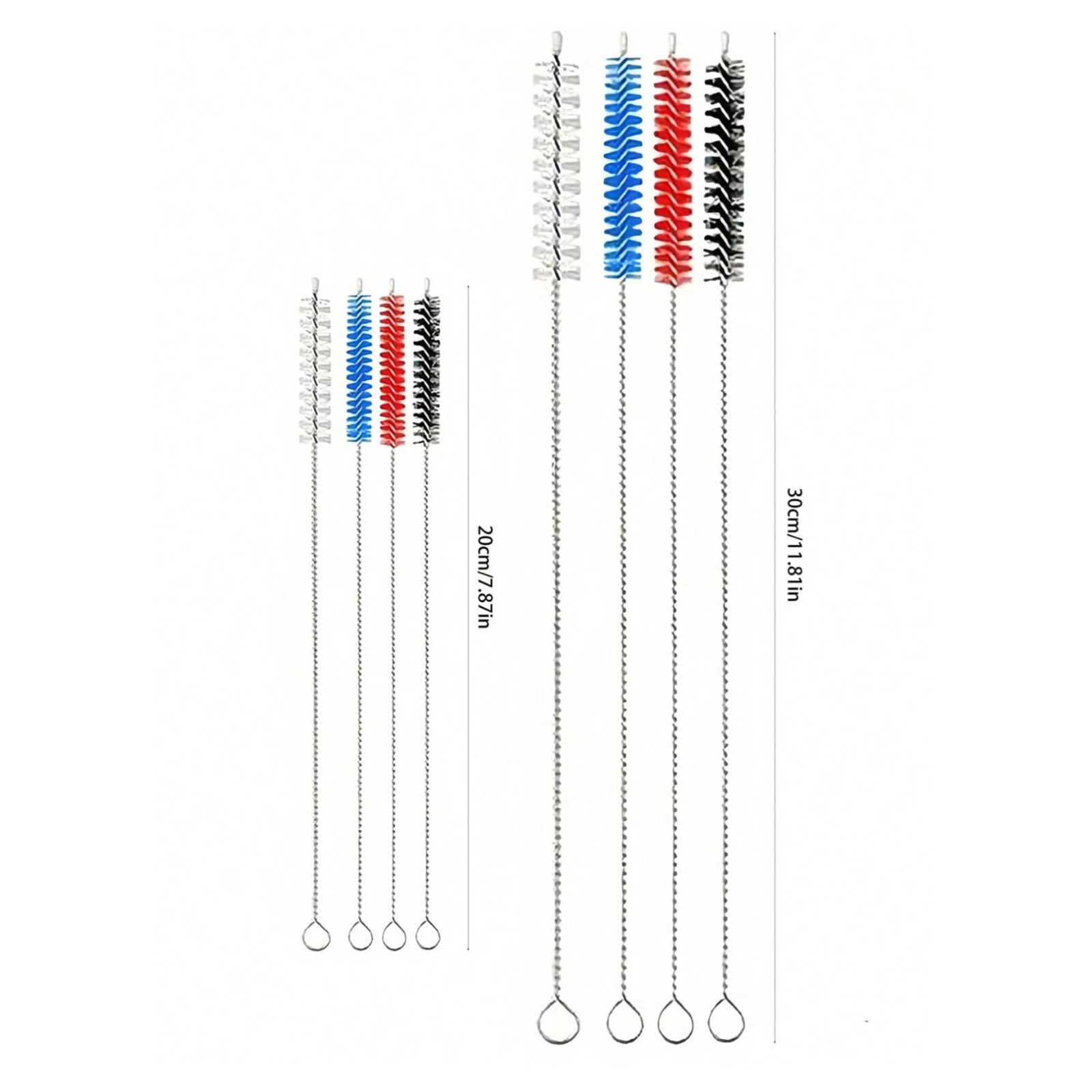 8/4PCS Nylon Straw Brush Cleaner Bottle Tube Pipe Small Long Cleaning Brushes