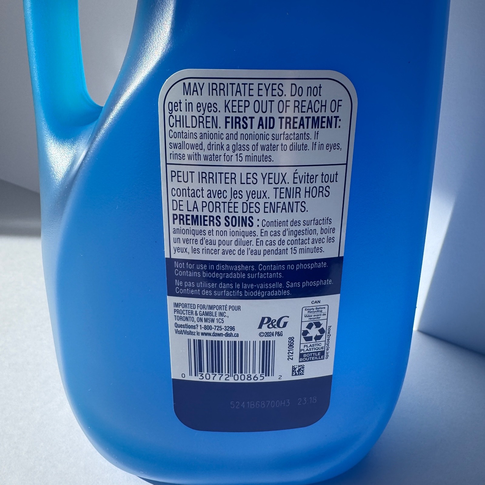 Dawn Ultra Dish Soap Refill, Original Scent, 2.64L Liquid Detergent