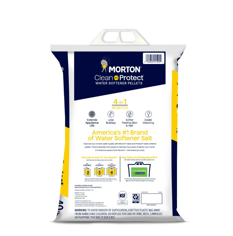 Morton Salt Clean and Protect Water Softener Salt Pellets, 40 lb. Bag (pack 2 )