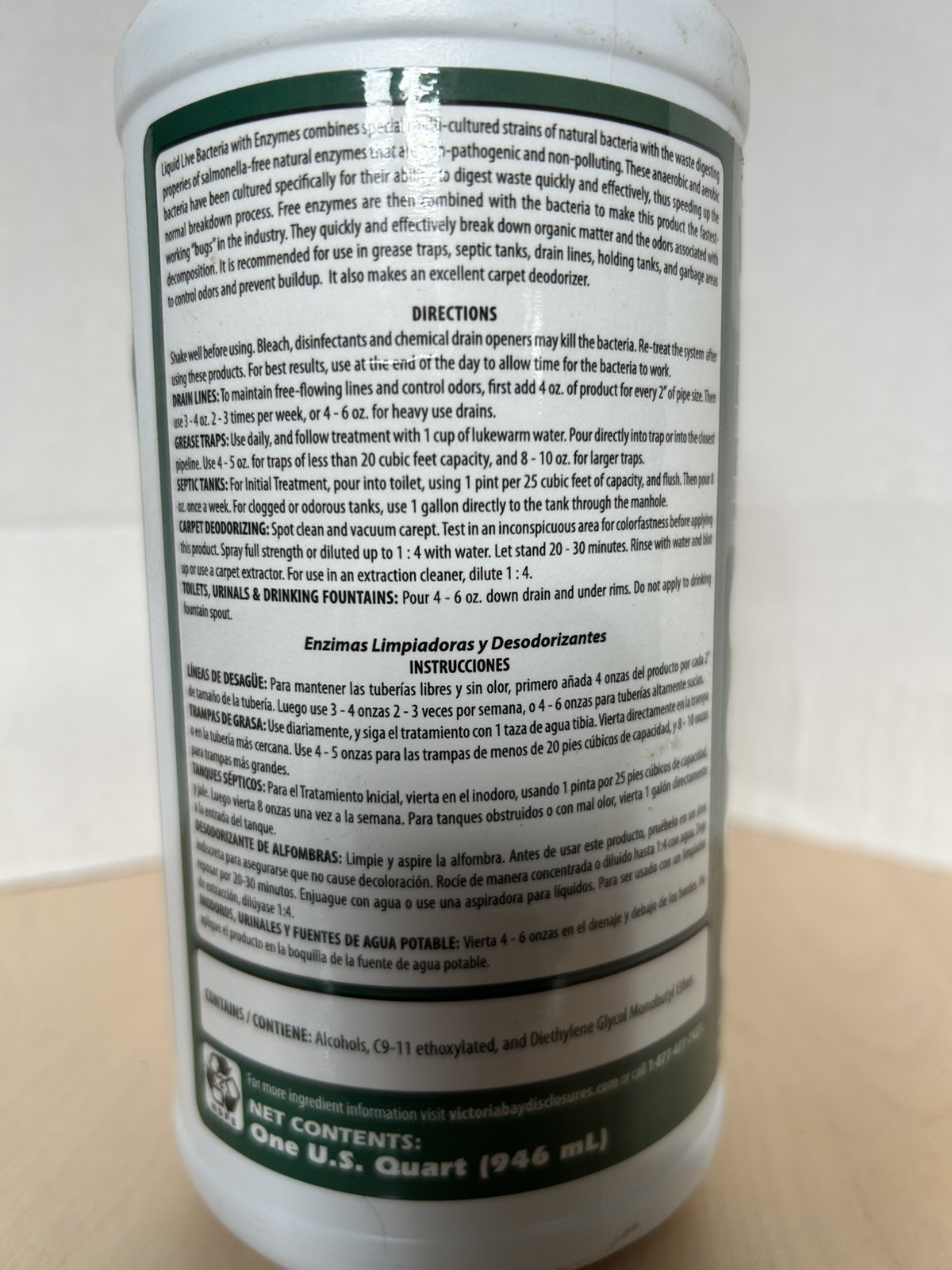 Victoria Bay Liquid Live Bacteria With Enzymes