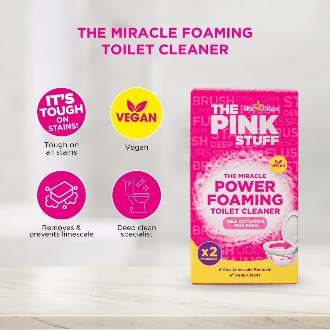 Miracle Foaming Toilet Cleaner – Self-Activating Deep Clean, Stain Removal, Fres