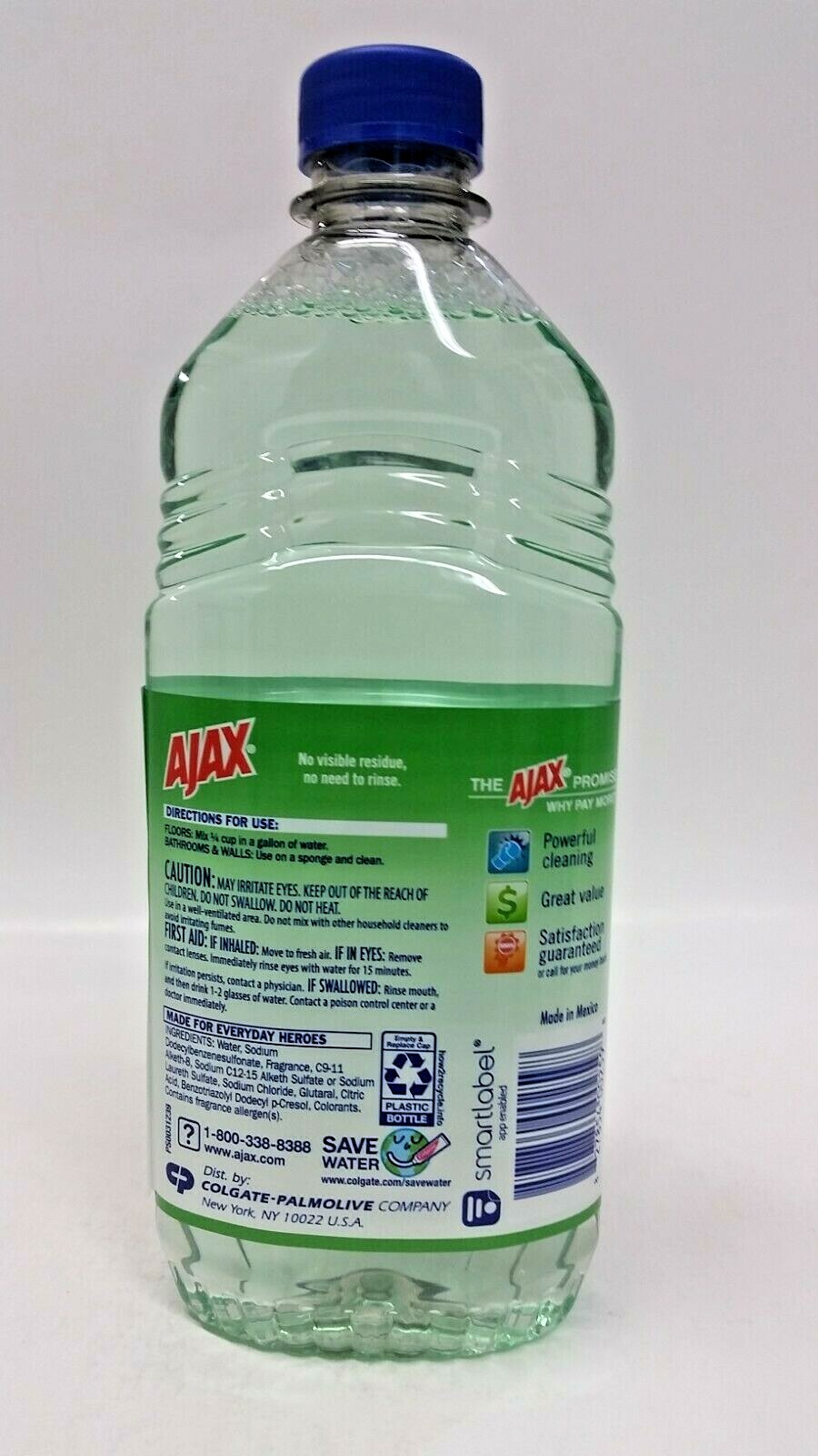 ( LOT 3 Bottles ) AjaxCITRUS & ECULYPTUS All Purpose Cleaner 16.9 ozEachBottle