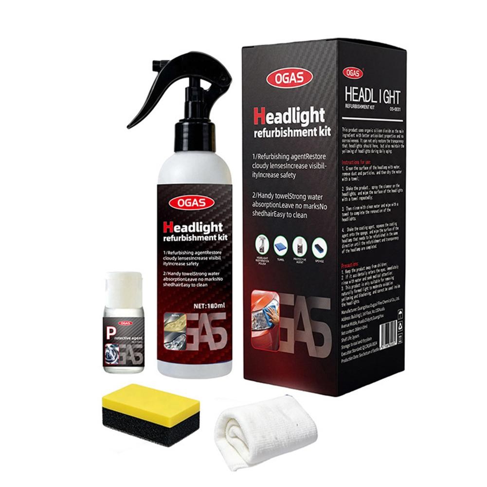 Ogas Headlight Restoration, Automotive Headlamp Restoration Fluid Kit