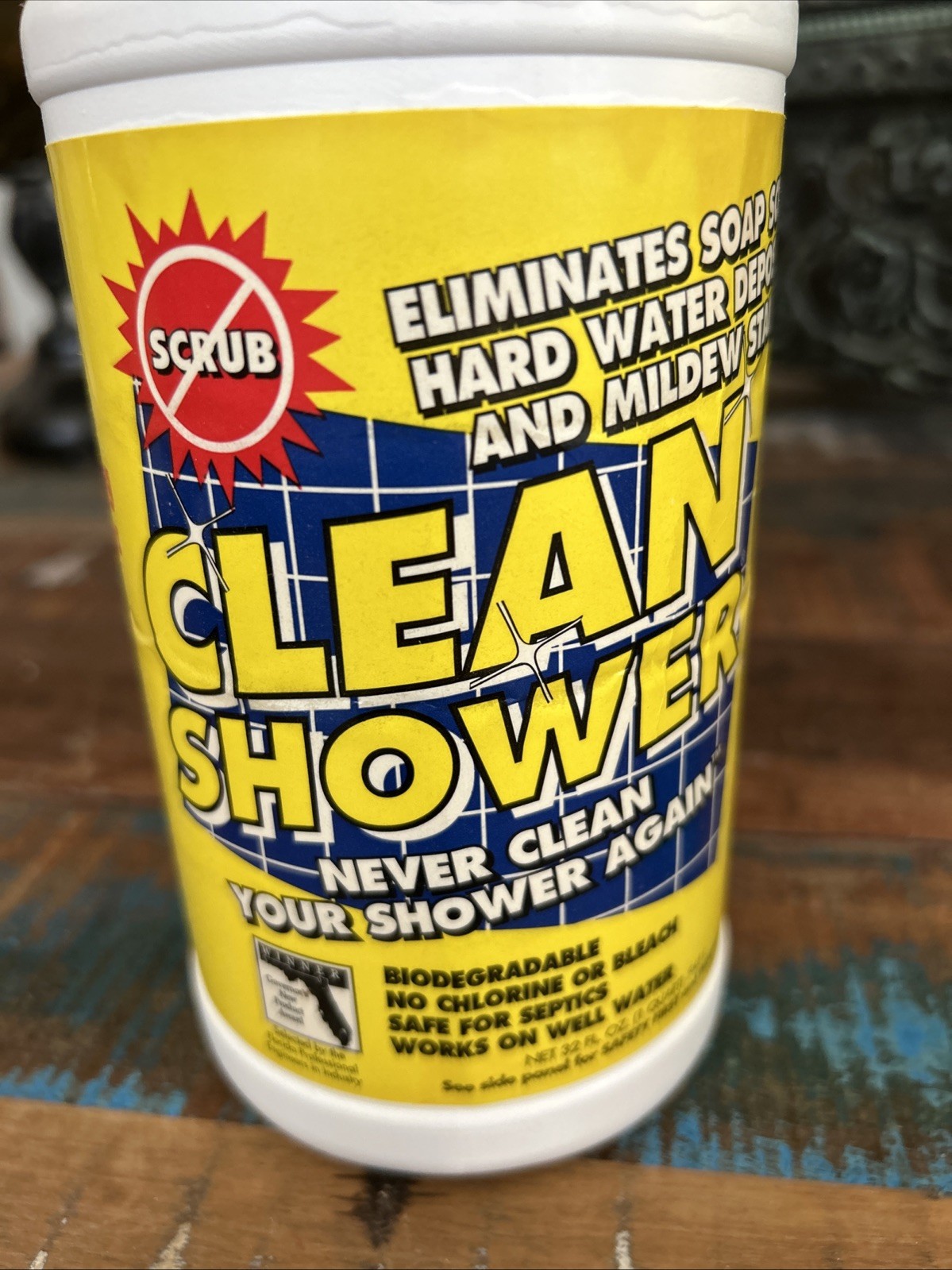 Vintage 1997 Clean Shower Daily Shower Mist 32 Oz Spray Original Formula NOS HTF