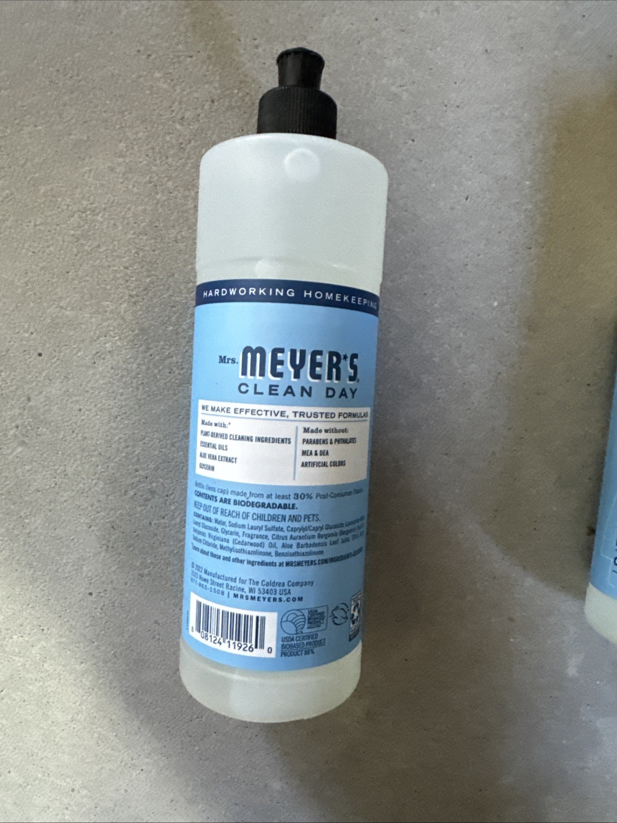 Mrs Meyer’s Clean Day, Rain Water, 16 fl oz Dish Soap (2 Bottles)