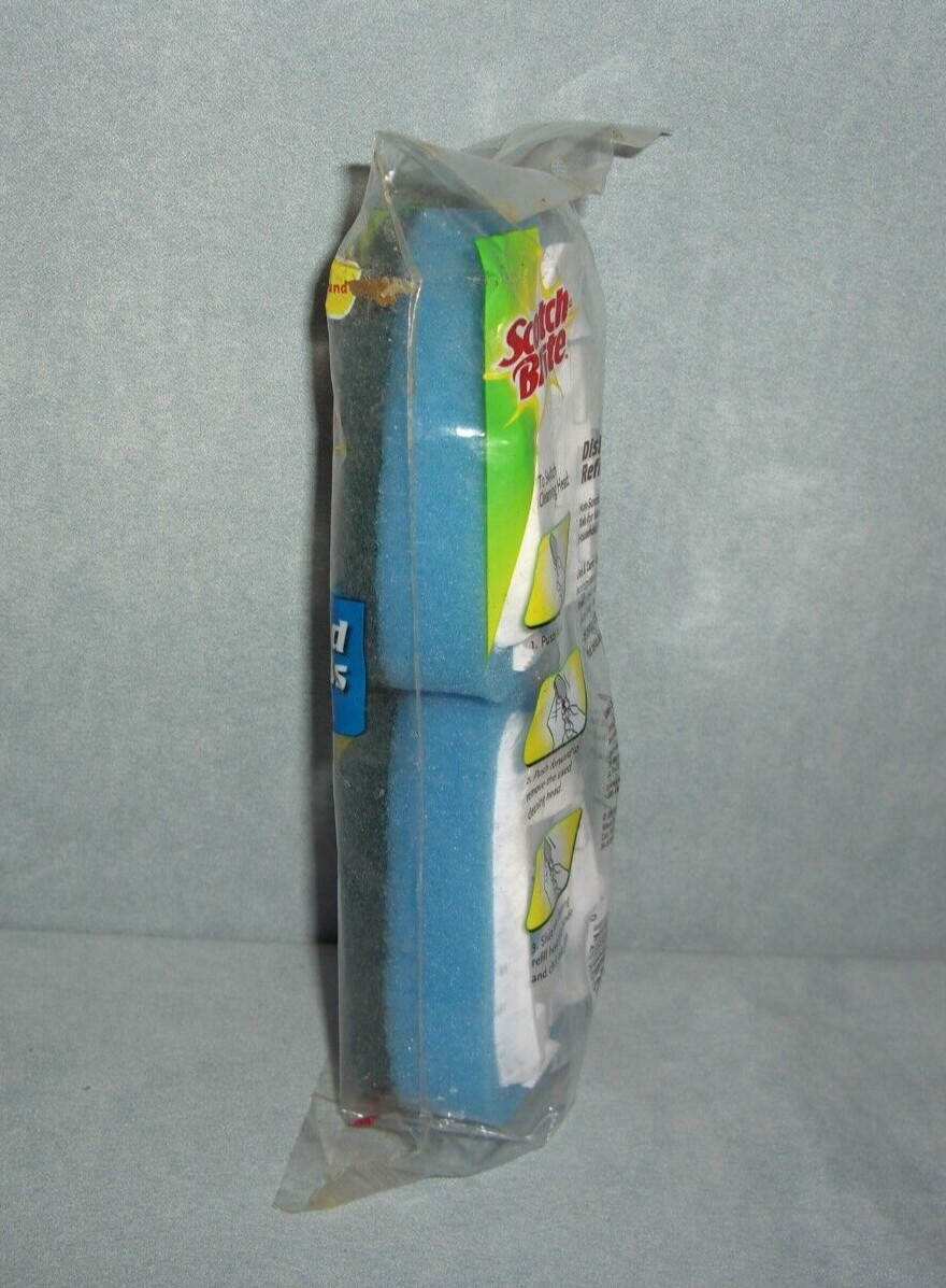 2 Pack Scotch-Brite Dishwand Refill ~ 2 Ct Non-Scratch Scrubbers NEW