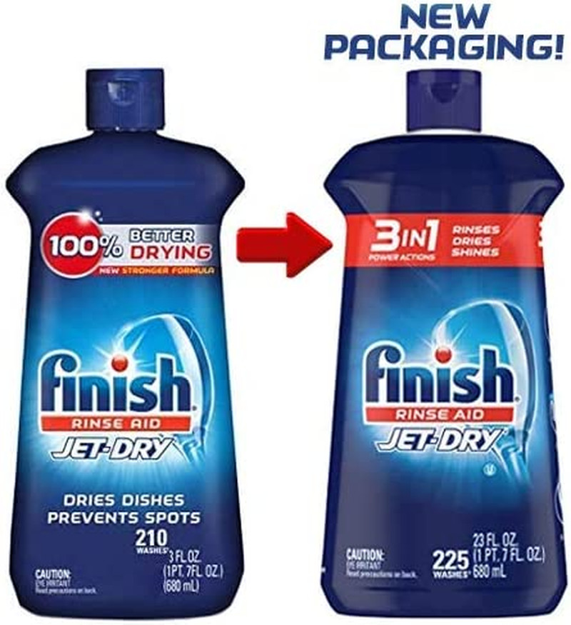 Finish Jet-Dry Rinse Aid Dishwasher Rinse Agent and Drying Agent 23 fl oz Pac…