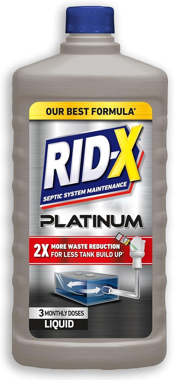 Natural Septic System Maintenance – Platinum Treatment, 24 Fl Oz, 3 Supply