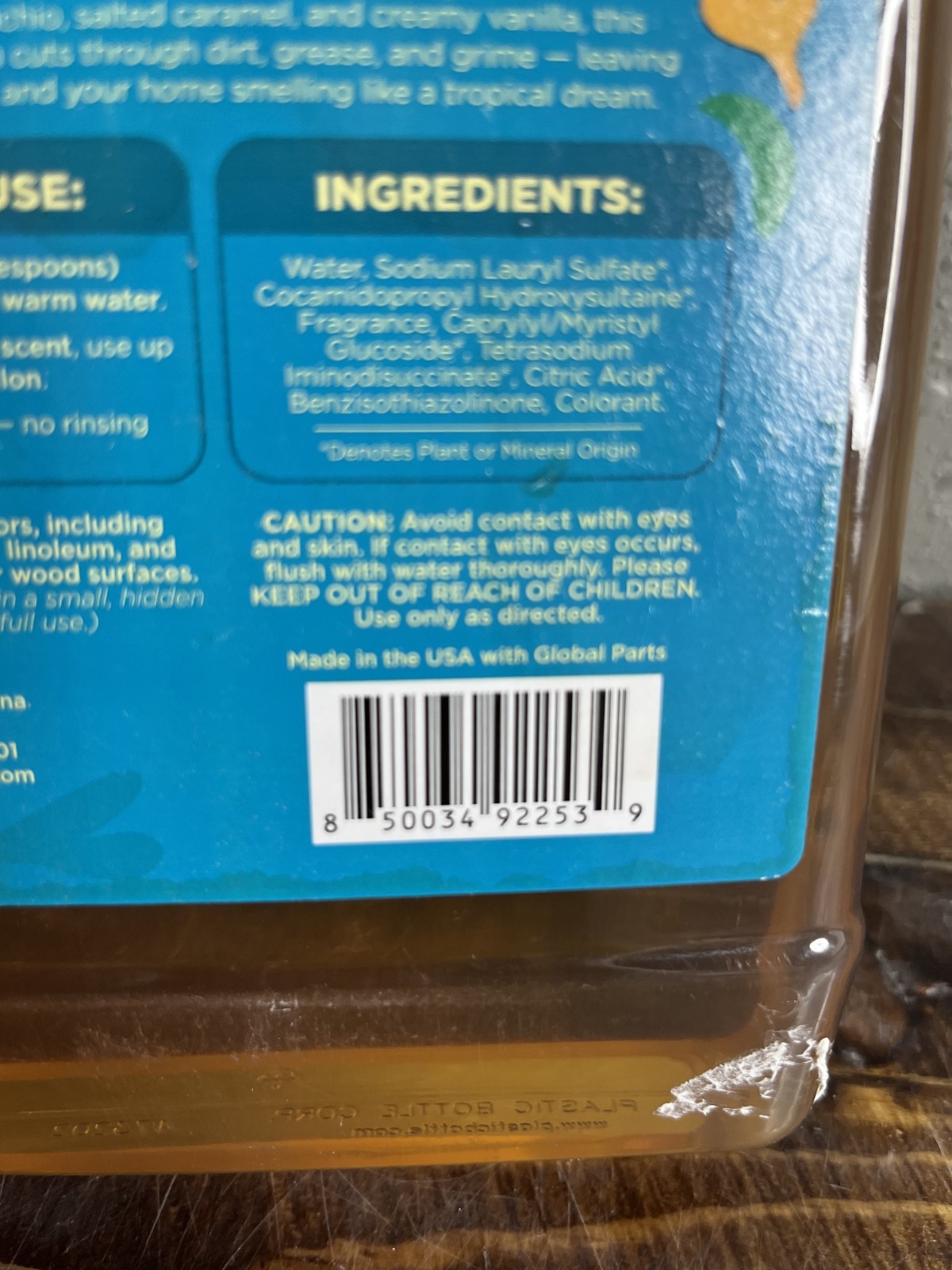 2-Pack Auralina Mop Soap Brazilian Bloom Floor Cleaner 32oz Concentrate