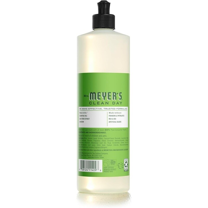 Liquid Dish Soap Fresh Cut Grass Scent Cruelty Free Eco Friendly Cleaning 16oz