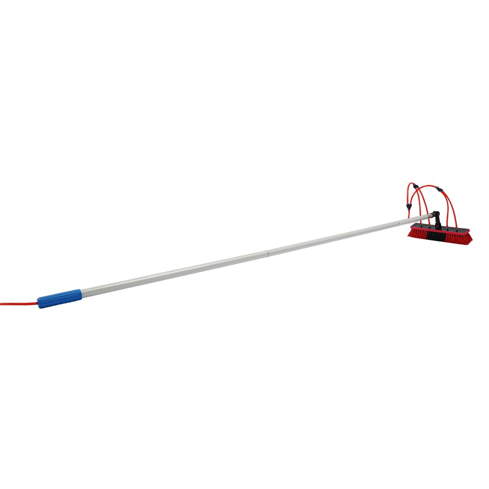 Long Reach Solar Panel Cleaning Brush Kit Outdoor Window Clean Water-Fed Rod Set
