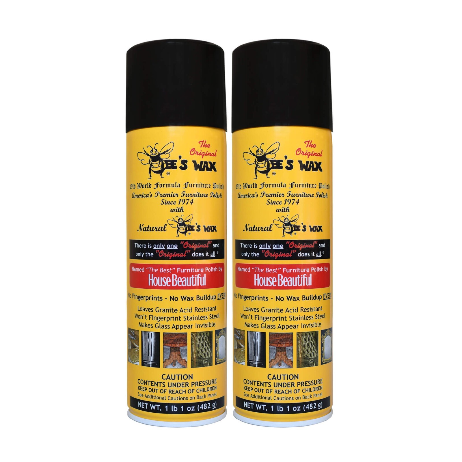 2 PACK – The Original Bee’s Wax Polish 2 Large 17 oz cans