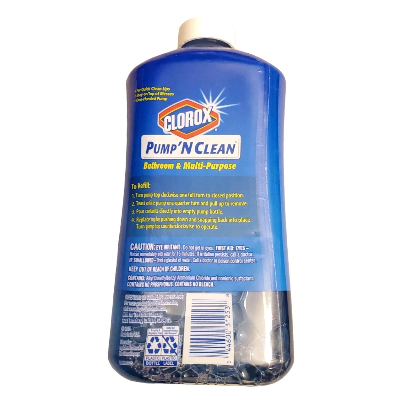 Clorox Pump ’N Clean Bathroom Multi Purpose Refill 24 oz Rain Clean