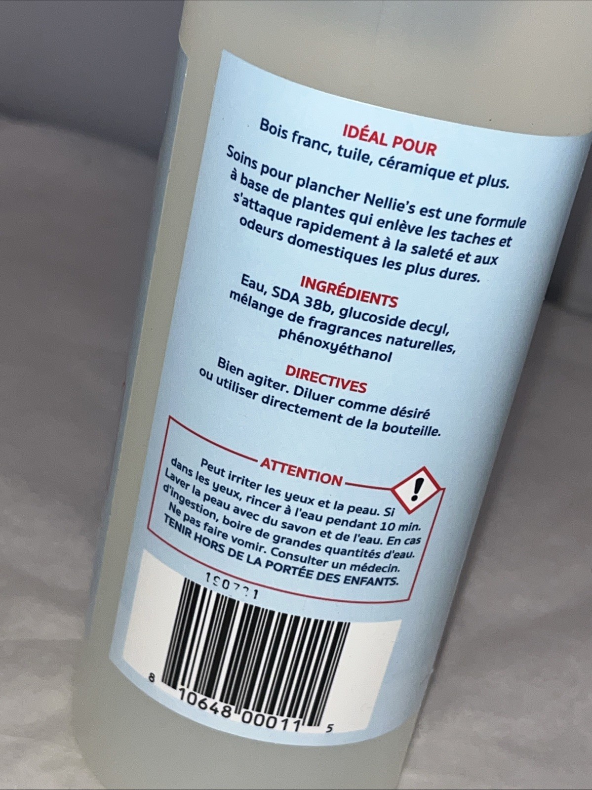 Nellie’s Floor Care – Plant-Based Cleaner 25 Fl Oz Bottle New