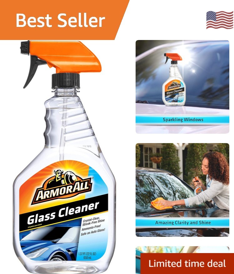 22 Fl Oz Streak-Free Glass Cleaner Spray – 6 Pack for Perfect Clarity