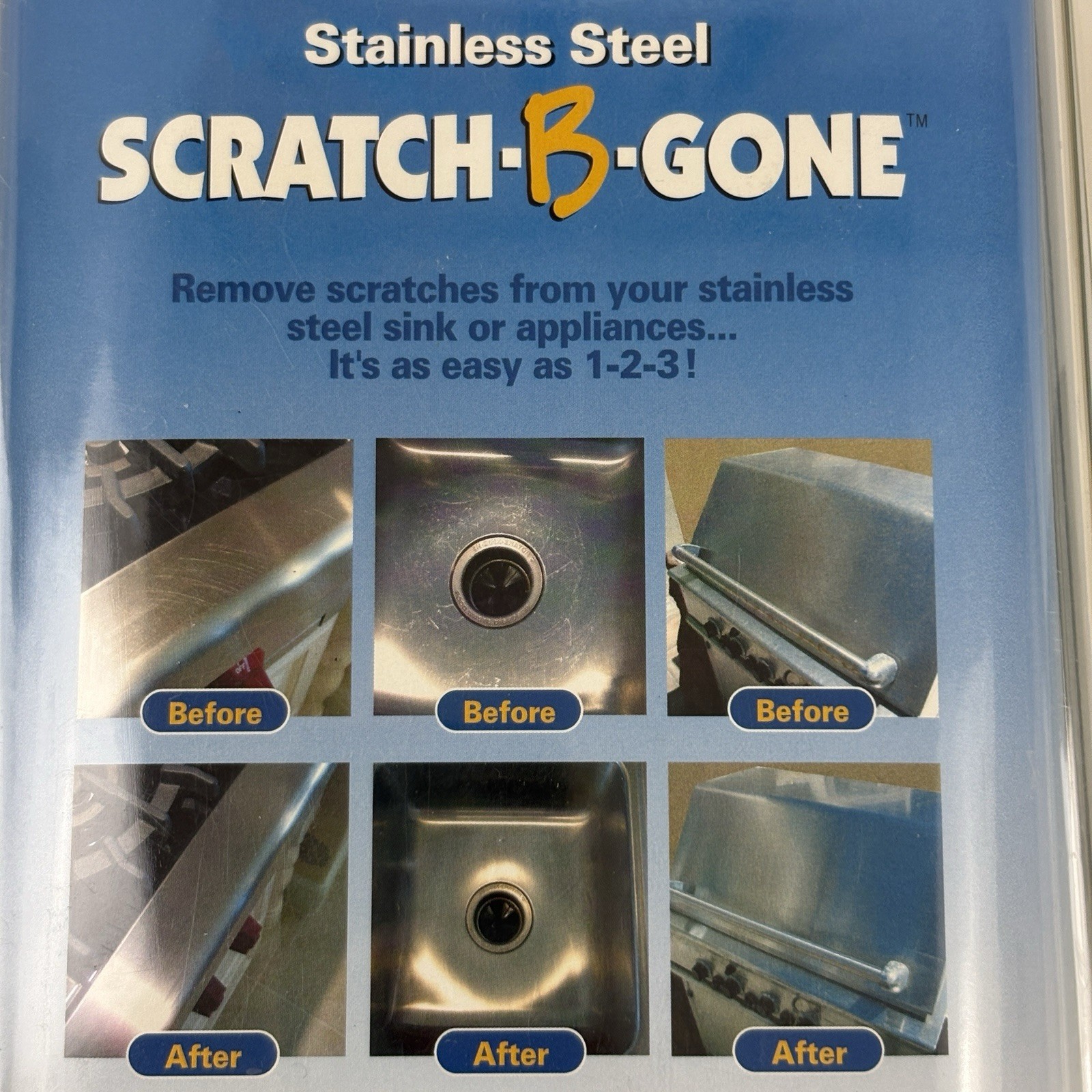 Scratch-B-Gone Stainless Steel Repair Kit Restore Solutions Professional / Home
