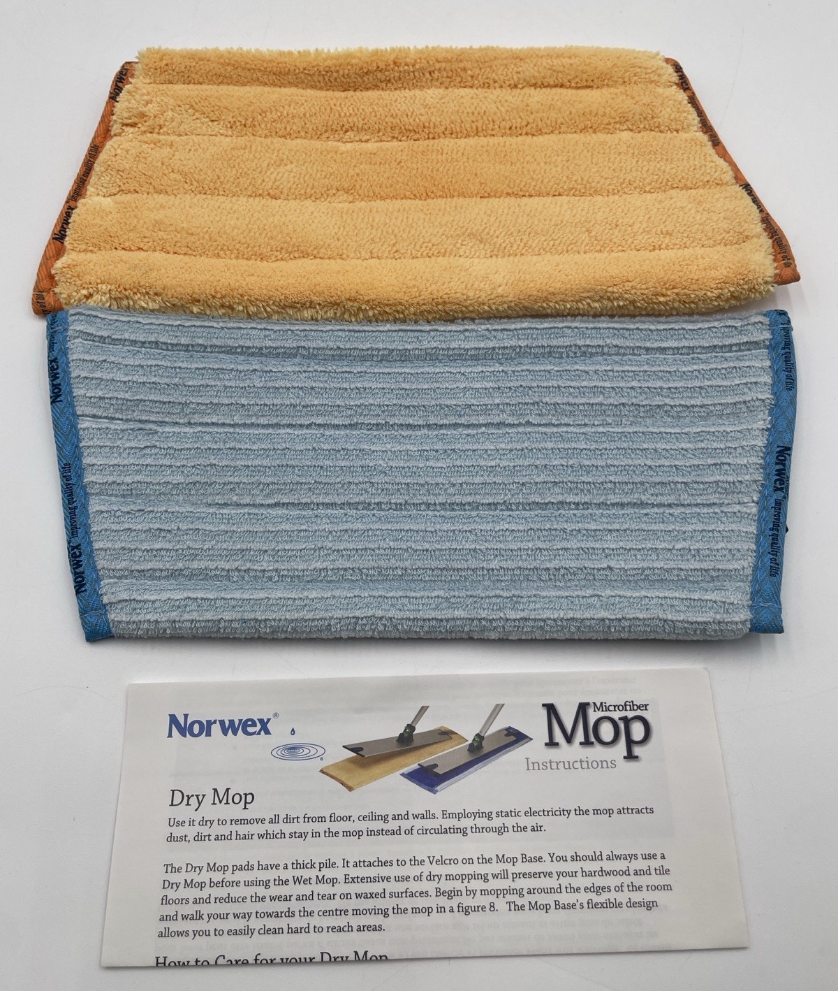 Norwex Mop Refills Floor Pad Cleaning Microfiber Dry Wet Sweeper Cleaner