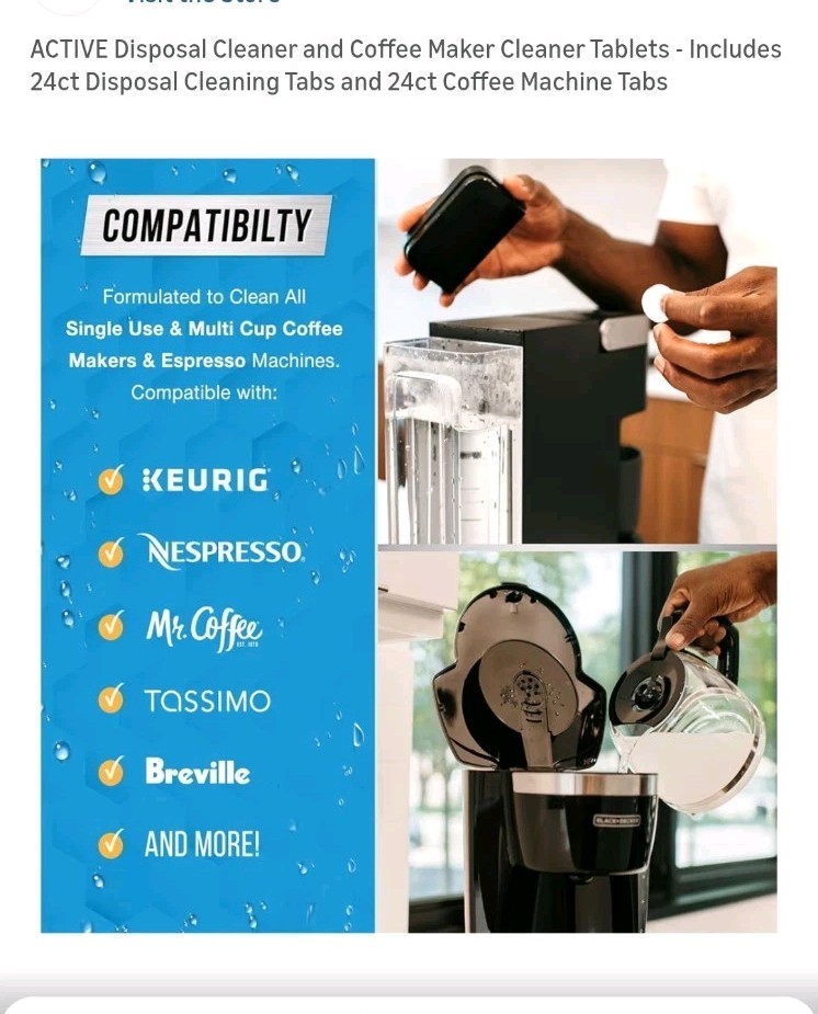 Active Disposal & Coffee Maker Cleaner