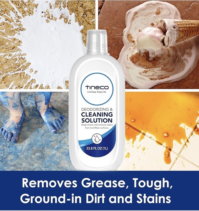 Tineco Deodorizing Cleaning Solution 33.8 fl oz Deep Cleans Hard Floors 2-Pk New
