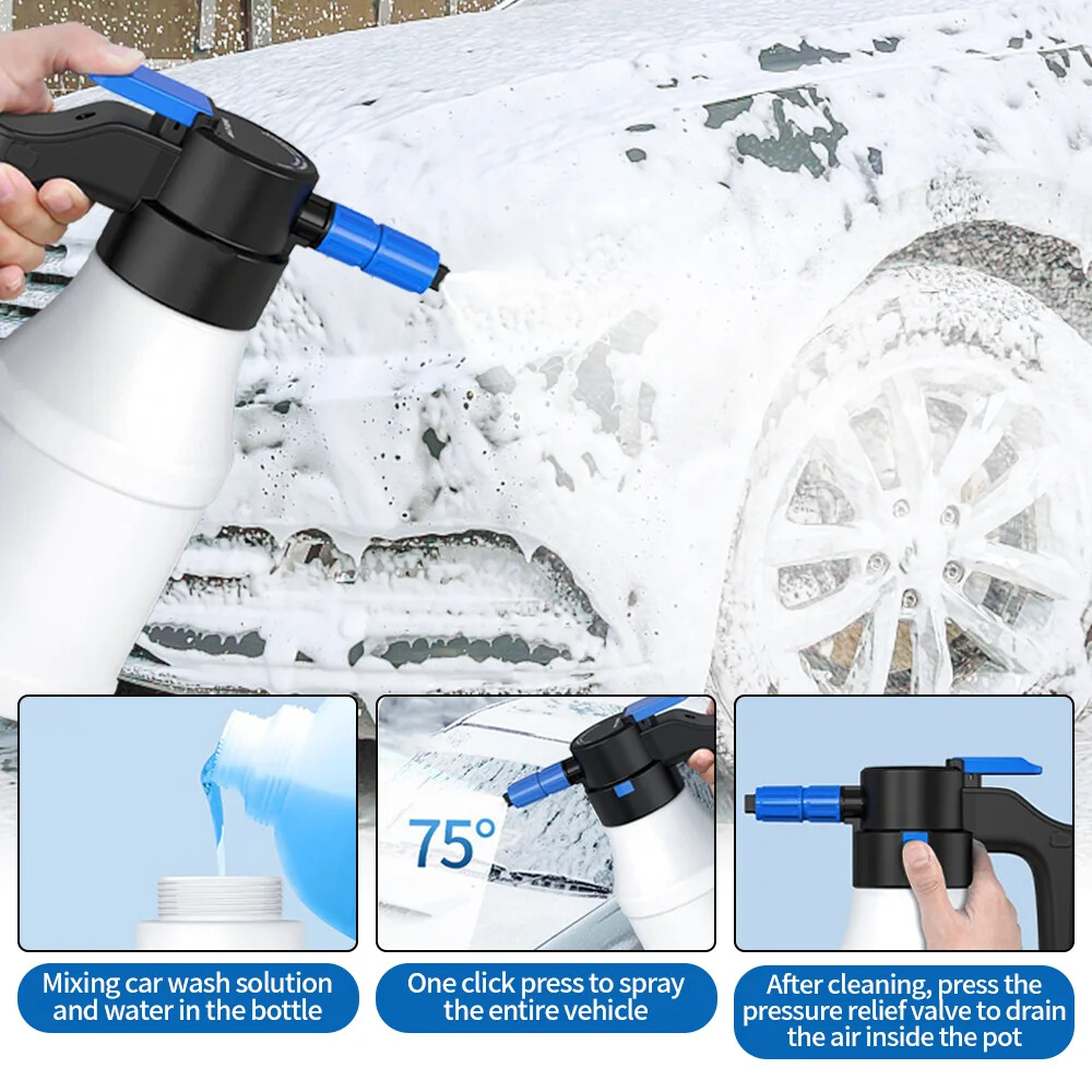Electric Foam Sprayer Rechargeable Car Washing Irrigation Cleaner Cleaning Tools