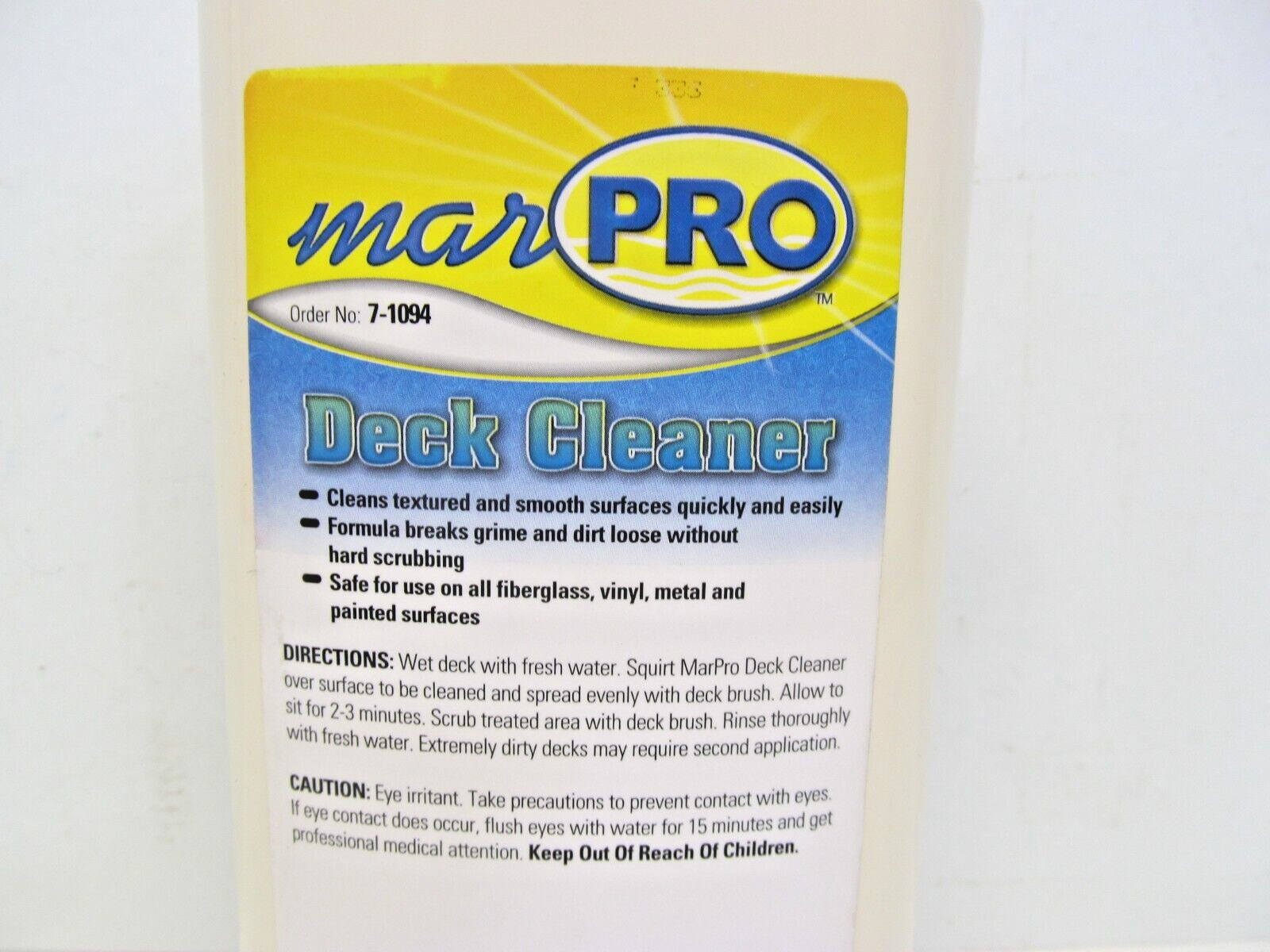 Boat Deck Cleaner 32 oz Quart Marpro 7-1094 New